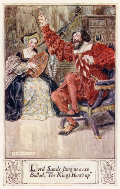 Lord Sands nos cantou uma nova balada, The Kings Hunts up de after Charles Edmund Brock