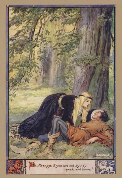 Oh, estranho, se você não está morrendo, fale e se mova de after Charles Edmund Brock