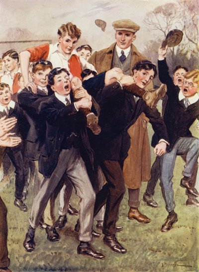 Coloque-o no chão agora, seus homens, disse Bentley;  Você vai puxá-lo para pedaços! de after Charles Edmund Brock