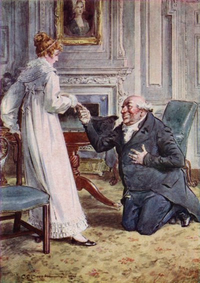 Diga sim, Becky, continuou Sir Pitt de after Charles Edmund Brock