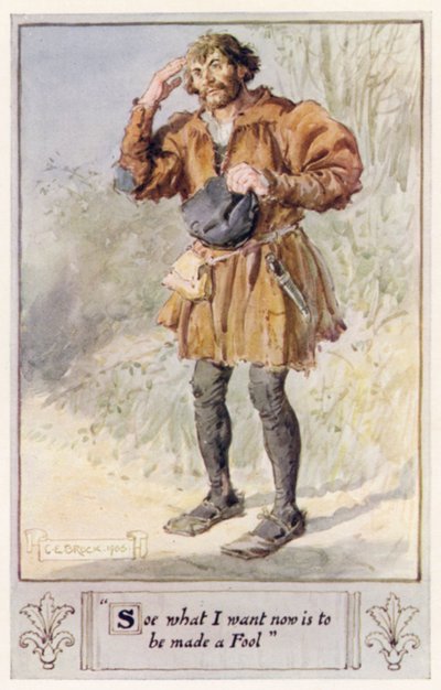 Soe o que eu quero agora é ser feito um tolo de after Charles Edmund Brock