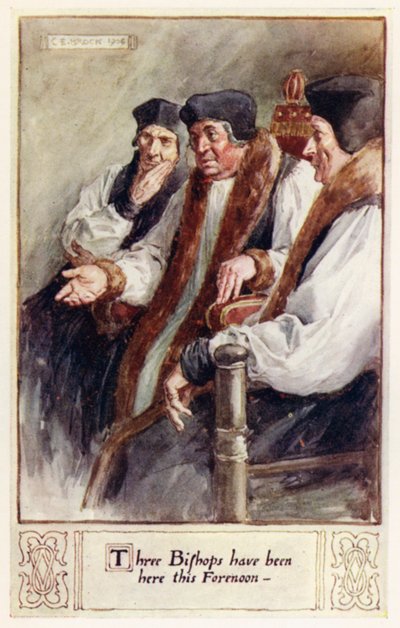 Três bispos estiveram aqui nesta parte da manhã de after Charles Edmund Brock