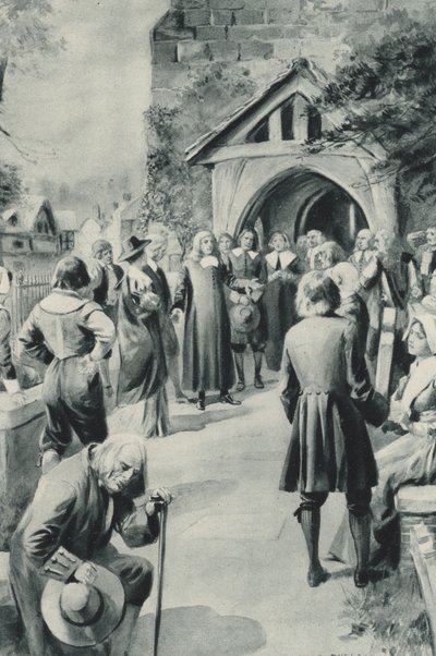 O povo de Eyam, em Derbyshire, resolveu fechar sua aldeia atingida pela peste do mundo de after Charles Mills Sheldon