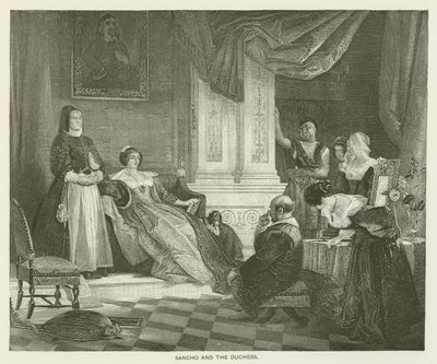 Sancho e a duquesa de after Charles Robert Leslie