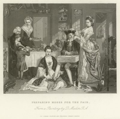 Preparando Moisés para a Feira de after Daniel Maclise