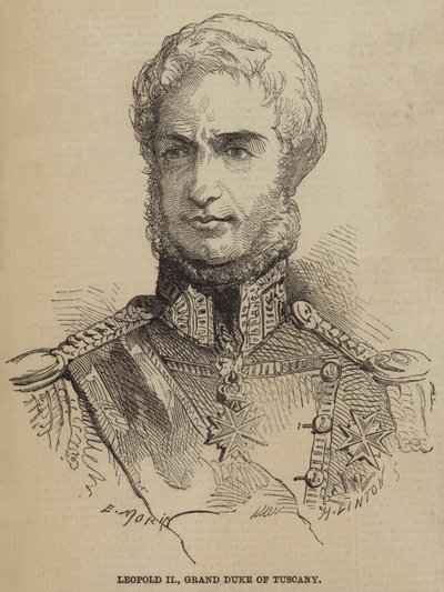 Leopoldo II, grão-duque da Toscana de after Edmond Morin