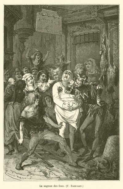 A sabedoria dos tolos, F Rabelais de after Emile Antoine Bayard