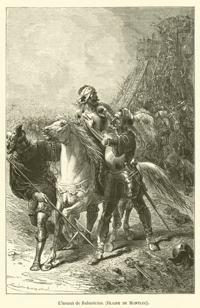 Lassaut de Rabasteins, Blaise de Montluc de after Emile Antoine Bayard