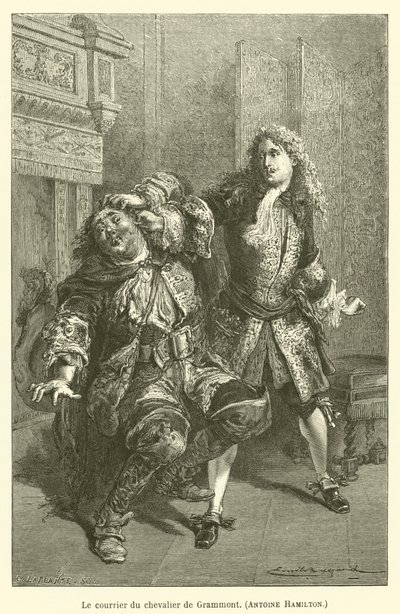 O correio do cavaleiro de Grammont, Antoine Hamilton de after Emile Antoine Bayard