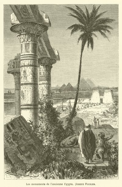 Os monumentos do antigo Egito, Joseph Fourier de after Emile Antoine Bayard