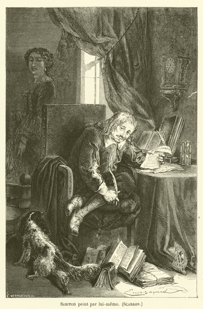 Scarron pintado por ele mesmo, Scarron de after Emile Antoine Bayard