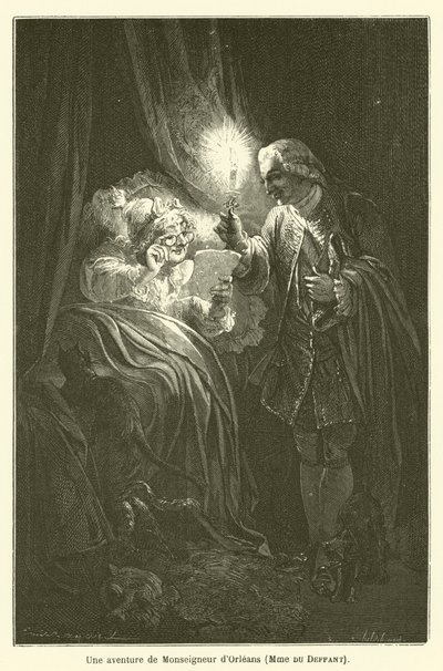 Uma aventura de Monsenhor dOrleans, Madame du Deffant de after Emile Antoine Bayard