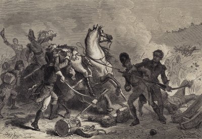 Batalha de Nova Orleans, Morte do General Pakenham de after Felix Octavius Carr Darley