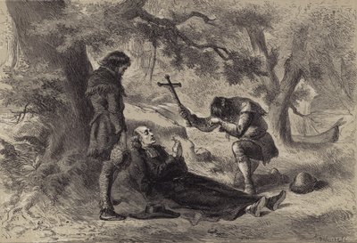 Morte do Padre Marquette de after Felix Octavius Carr Darley