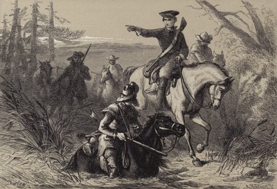 Major Washington em sua missão ao comandante francês de after Felix Octavius Carr Darley