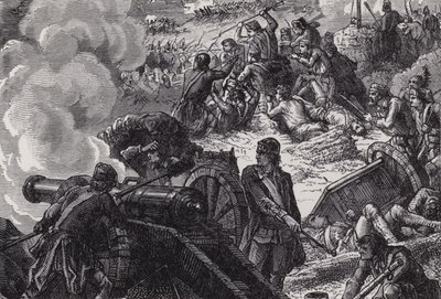 A Batalha de Bunker Hill de after Felix Octavius Carr Darley