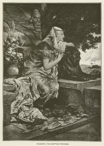 Rhodope, a princesa egípcia de after Ferdinand Keller