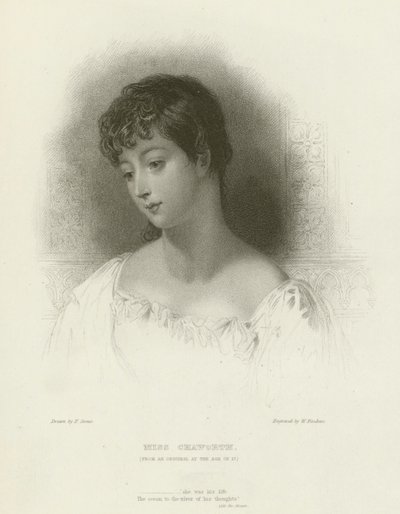 Miss Chaworth de after Frank Stone