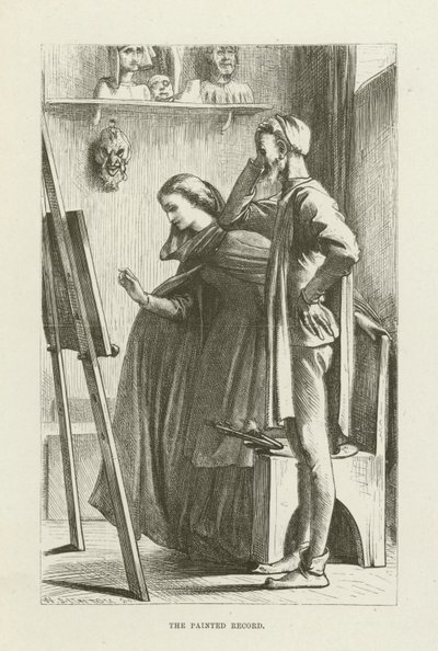 Ilustração para Romola por George Eliot de after Frederic Leighton