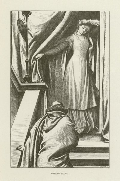 Ilustração para Romola por George Eliot de after Frederic Leighton