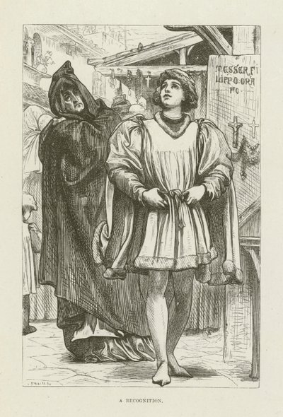 Ilustração para Romola por George Eliot de after Frederic Leighton