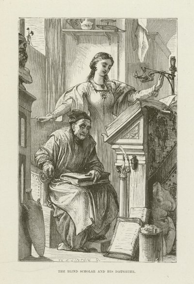 Ilustração para Romola por George Eliot de after Frederic Leighton