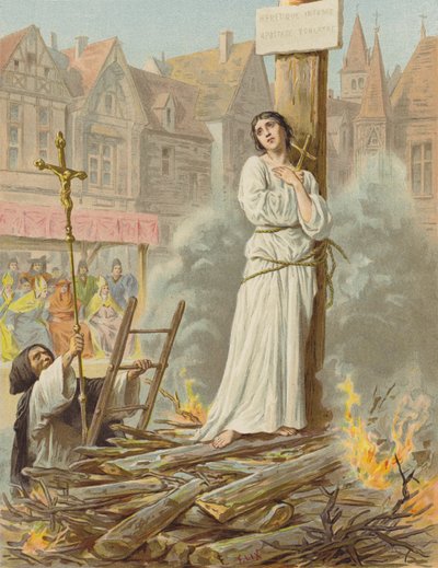 Fornecido por Jeanne DArc (chromolitho) de after Frederic Theodore Lix