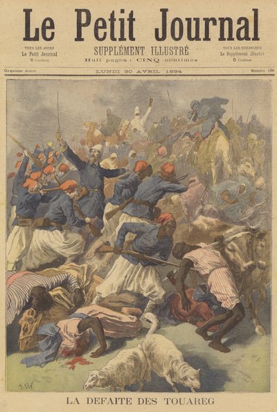 A derrota do Tuareg de after Frederic Theodore Lix