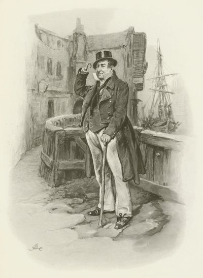 Capitão Cuttle de after Frederick Barnard