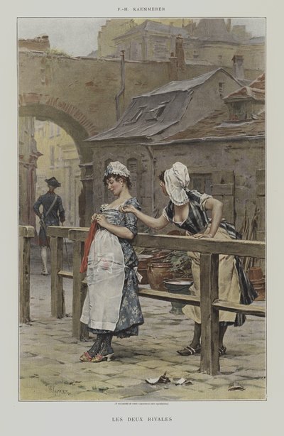 Os dois rivais de after Frederik Hendrik Kaemmerer