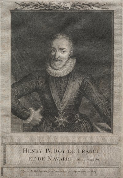 Henrique IV, rei da França de after Gabriel de Saint Aubin