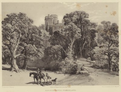 Castelo de Naworth, Cumberland de after George Cattermole