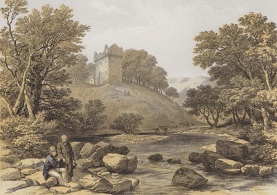 Castelo de Newark (cromolito) de after George Cattermole