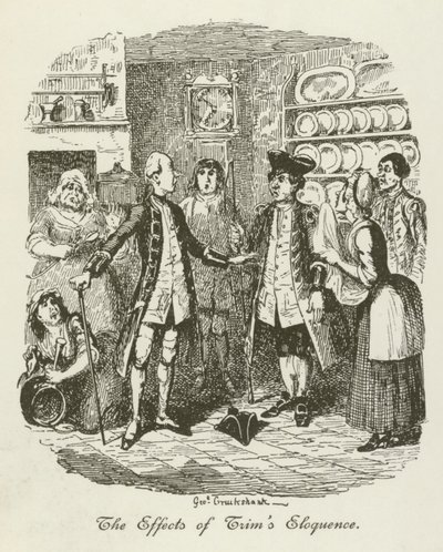 Ilustração para Tristram Shandy de after George Cruikshank