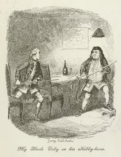 Ilustração para Tristram Shandy de after George Cruikshank