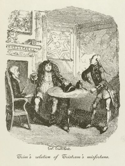 Ilustração para Tristram Shandy de after George Cruikshank