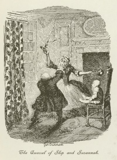 Ilustração para Tristram Shandy de after George Cruikshank