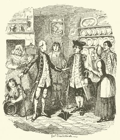 Ilustração para Tristram Shandy de after George Cruikshank
