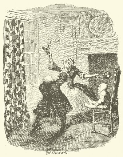 Ilustração para Tristram Shandy de after George Cruikshank