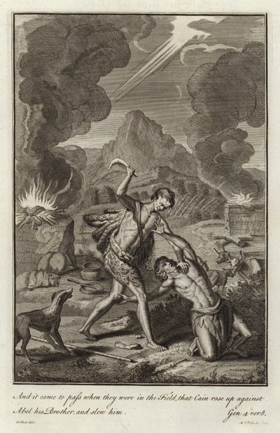 Caim matando Abel de after Gerard Hoet