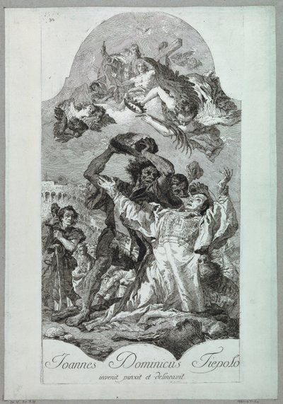 Martírio de Santo Estêvão de after Giovanni Battista Tiepolo