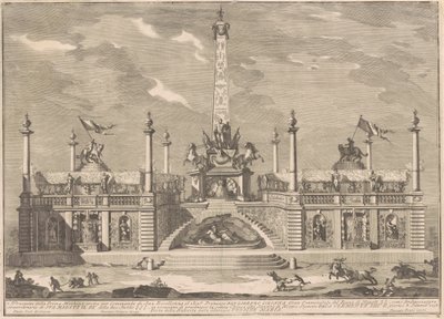 A Prima Macchina para a Chinea de 1758: A "Deliziosa" com Jardins Suspensos de after Giuseppe Palazzi Giuseppe Pozzi after Paolo Posi