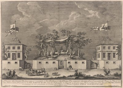 A Seconda Macchina para a Chinea de 1759: Uma "Deliziosa" com uma Bacanal de after Giuseppe Palazzi Giuseppe Vasi after Paolo Posi