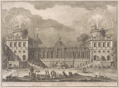 A Seconda Macchina para a Chinea de 1763: A Colheita da Uva de after Giuseppe Palazzi Giuseppe Vasi after Paolo Posi