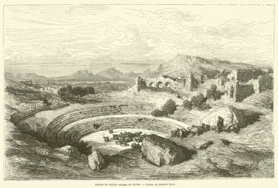 Ruínas do antigo teatro de Mérida de Gustave after Dore