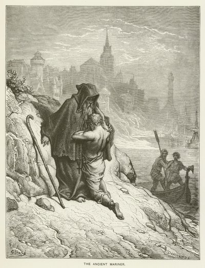 O antigo marinheiro de Gustave after Dore