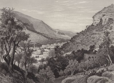 Nablus, o antigo Shechem de after Harry Fenn