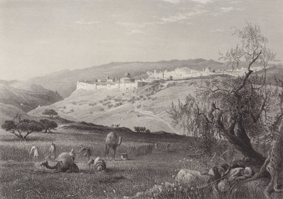 A cidade de Jerusalém de after Harry Fenn