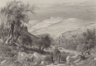 A ascensão do Olivet de after Harry Fenn