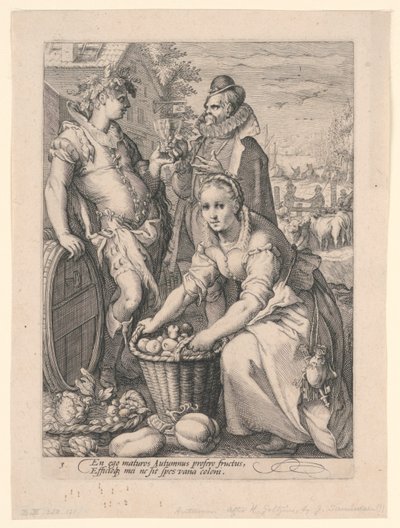 Quatro Estações (Outono) de after Hendrik Goltzius